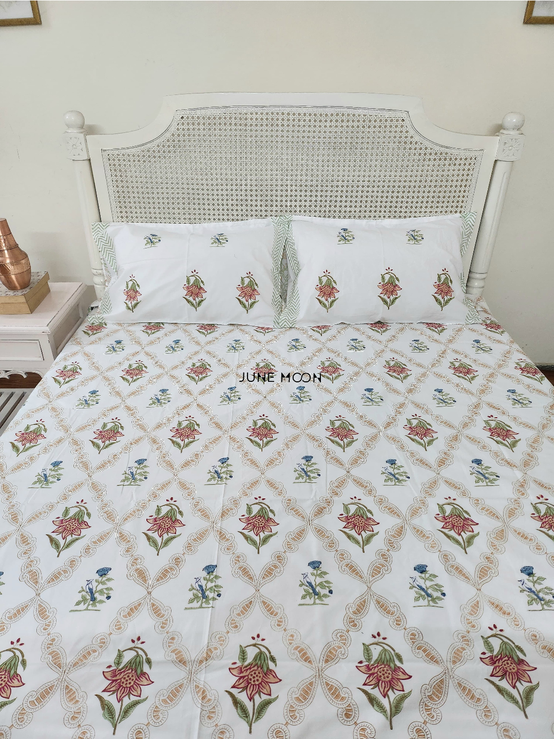 Into The Woods - Block Printed Bedsheet Set
