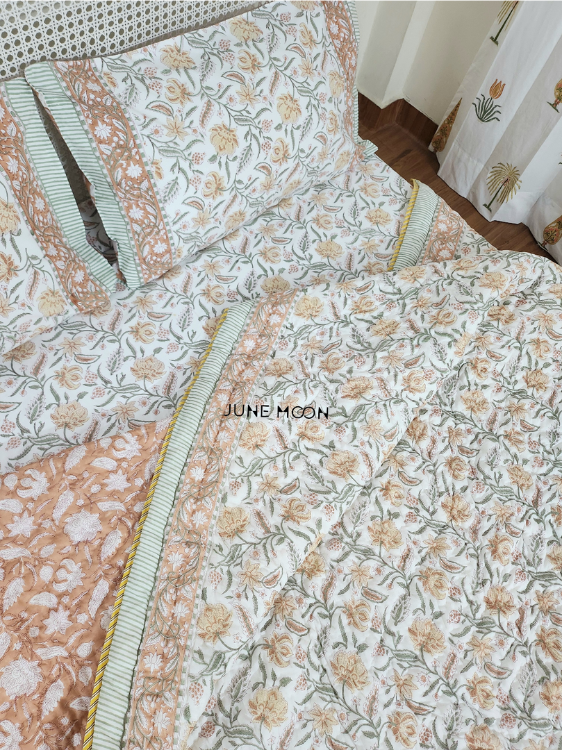 Albeli - Block Printed Muslin Quilt