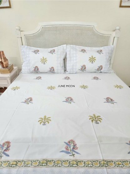Noor - Block Printed Bedsheet Set