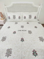 Load image into Gallery viewer, Gul Rang - Block Printed Bedsheet Set
