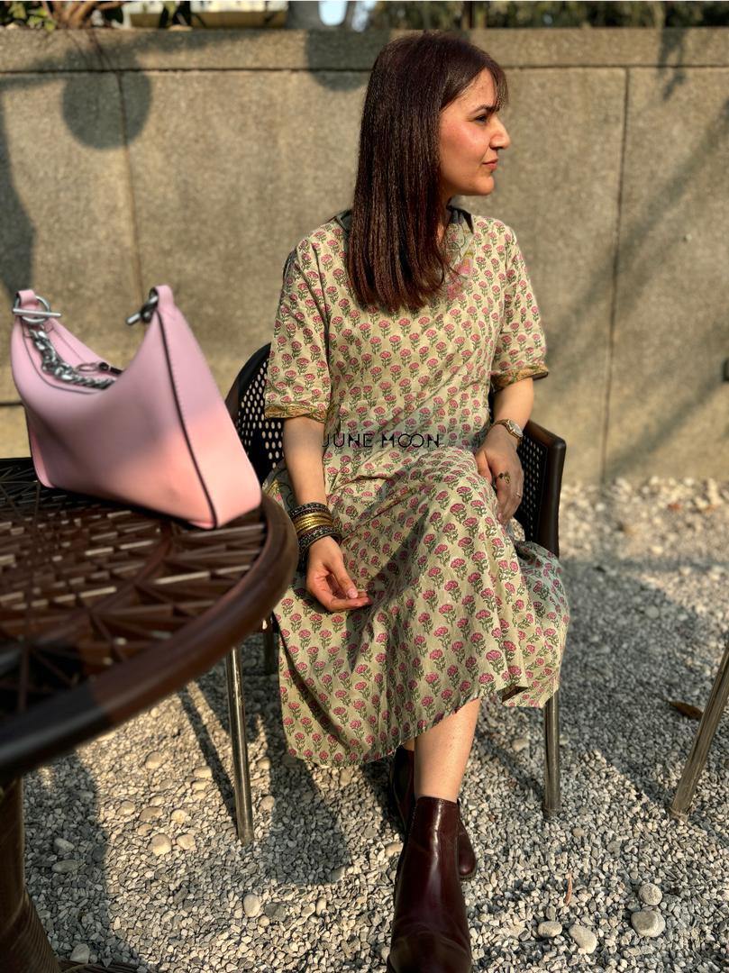 Blair - Block Printed Dress