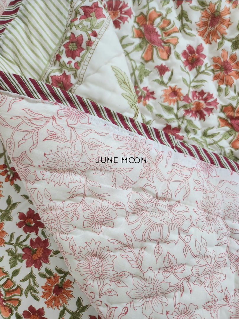 Rustic Garden - Set of 2 Single Quilts