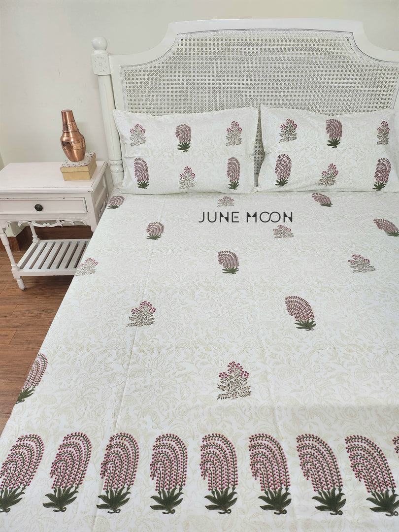 Maahru - Block Printed Bedsheet Set