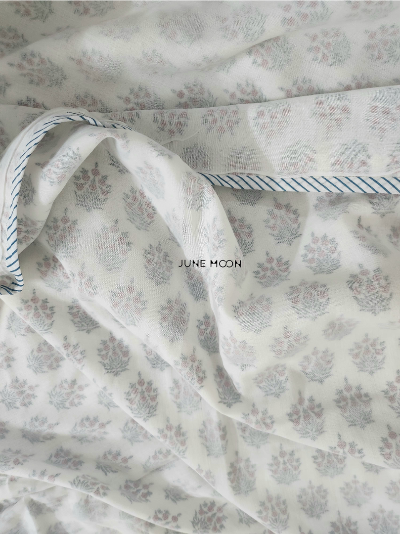 Dalilah - Block Printed Muslin Dohar