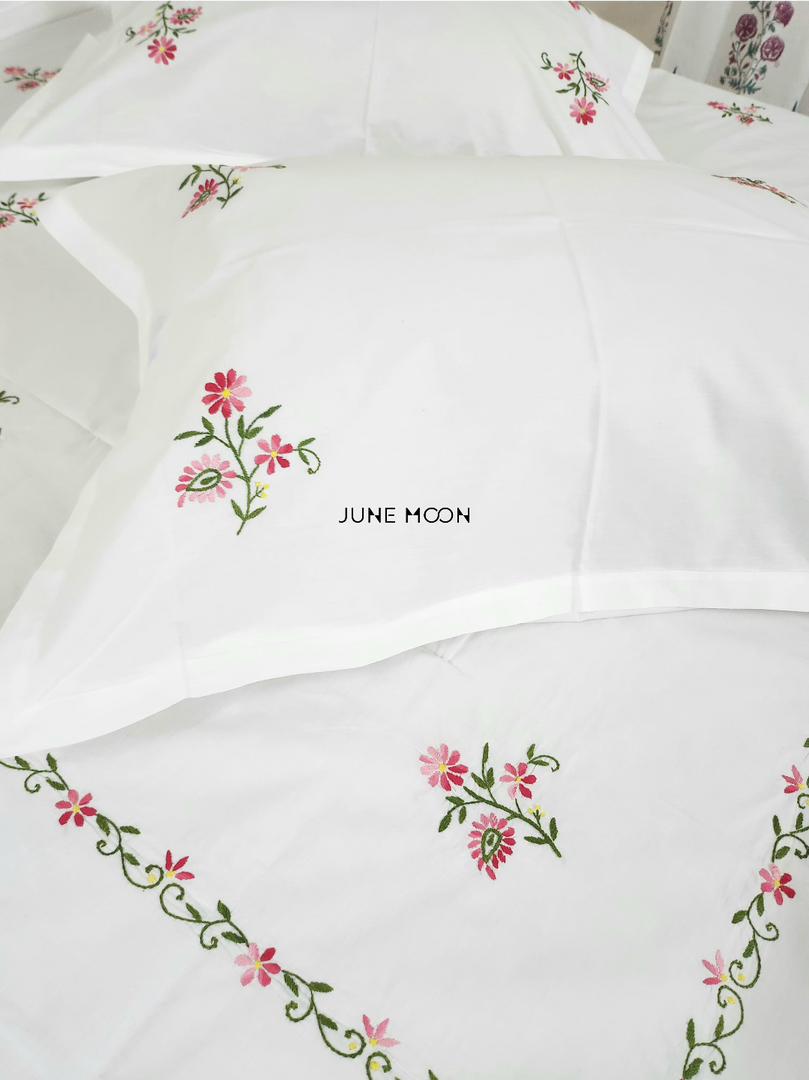Brittany - Embroidered Bedsheet Set