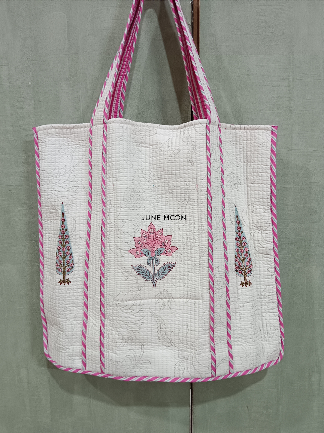 Roza - Block Printed Tote Bag