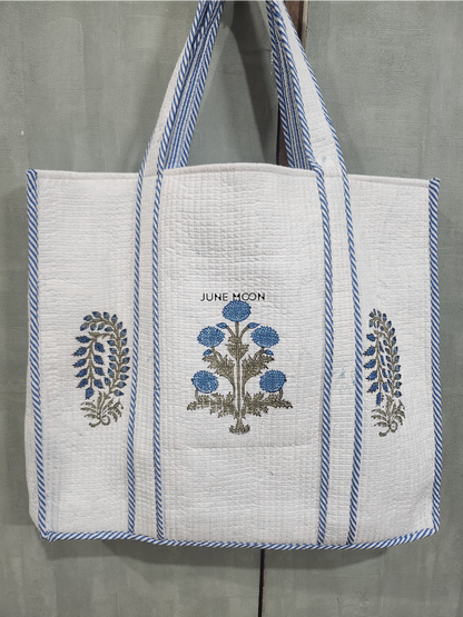 Roza - Block Printed Tote Bag