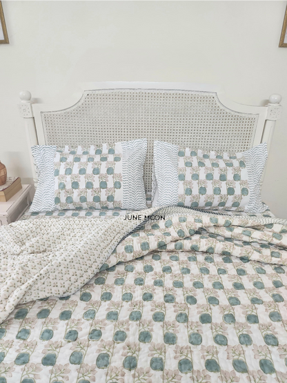 Zehnaseeb - Block Printed Muslin Quilt