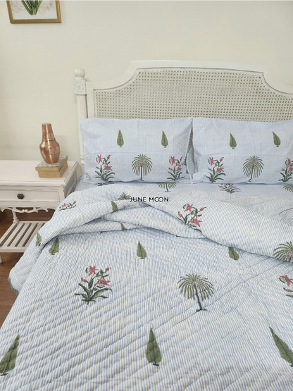 Rimjhim - Block Printed Muslin Quilt