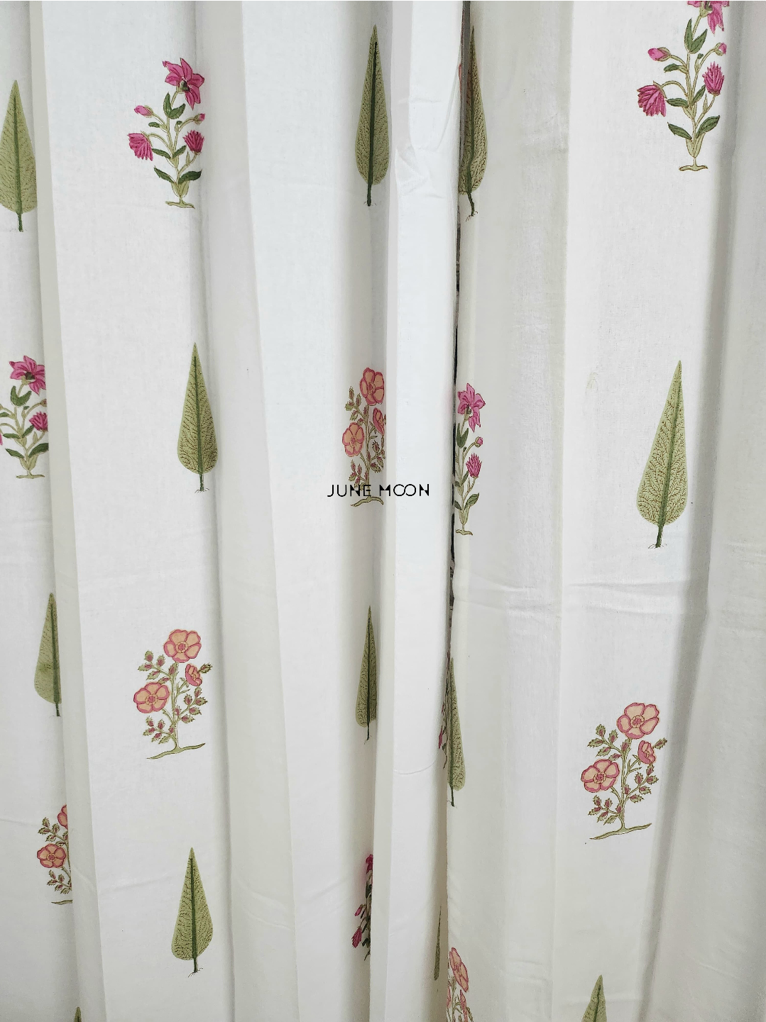 Summer Rouge - Block Printed Curtains