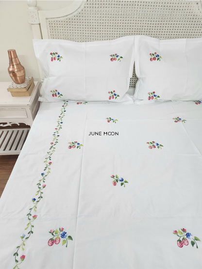 Cleo - Embroidered Bedsheet Set