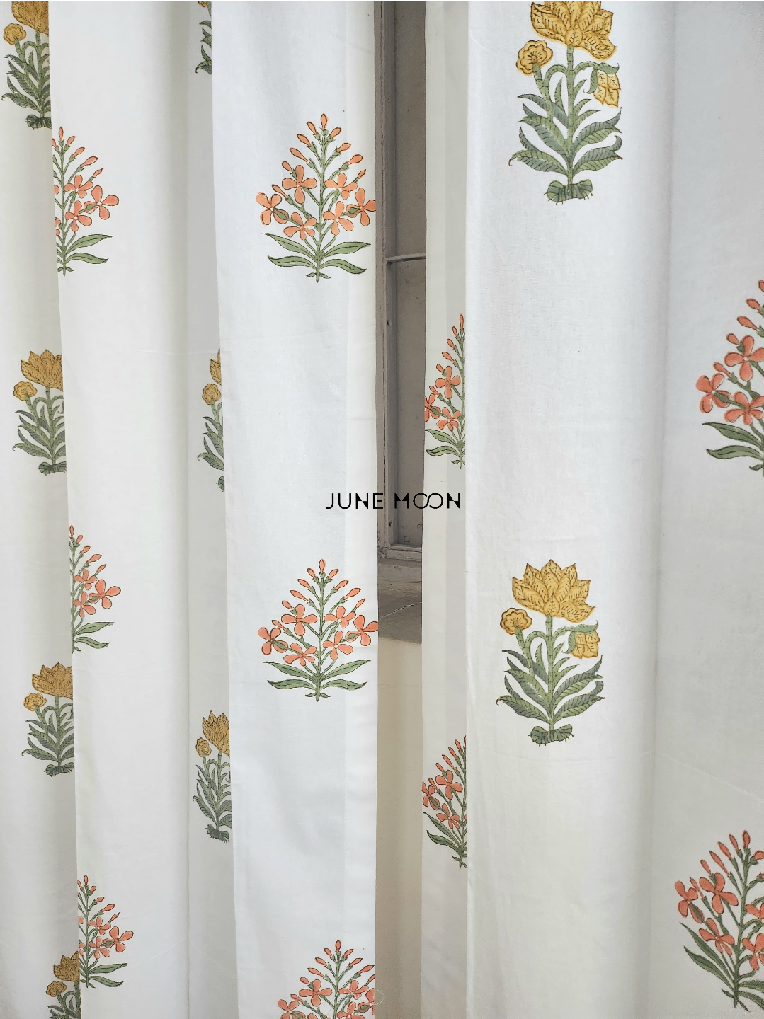 Gold Dust - Block Printed Curtains