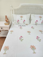 Load image into Gallery viewer, Gulnoor - Block Printed Bedsheet Set
