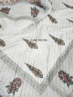 Load image into Gallery viewer, Dusty Bloom - Block Printed Muslin Quilt
