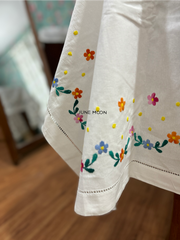 Jashan - Hand Embroidered 6 Seater Table Cover