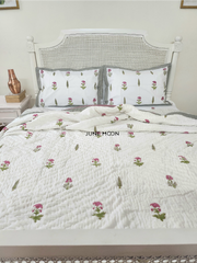 For Your Eyes - Block Printed Muslin Quilt