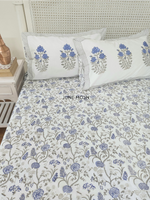 Load image into Gallery viewer, Willow Bank - Block Printed Bedsheet Set
