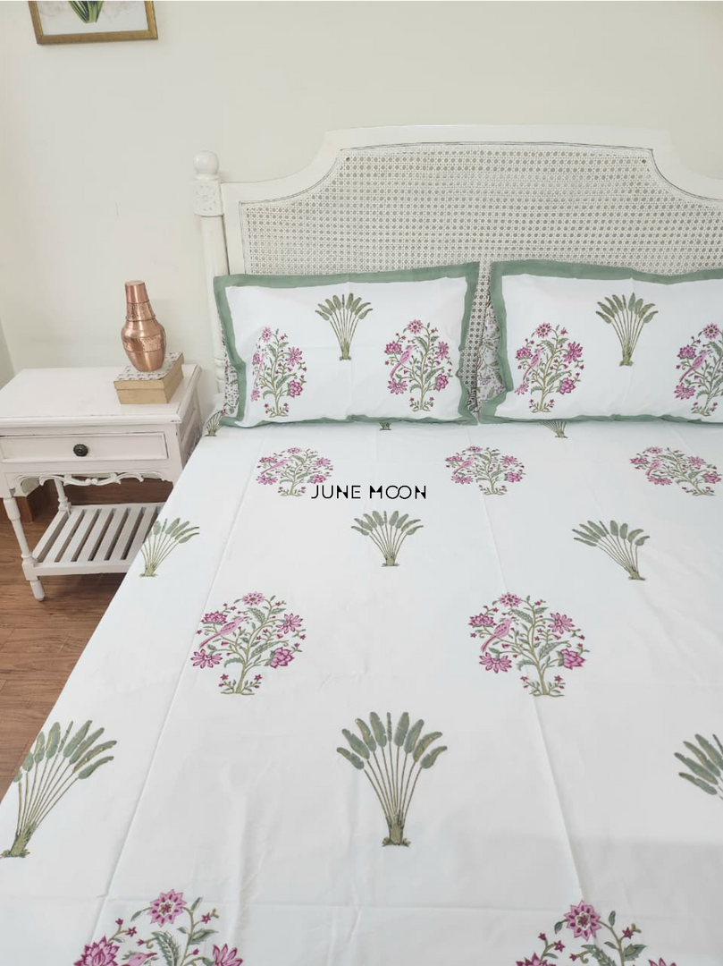 Floresta - Block Printed Bedsheet Set