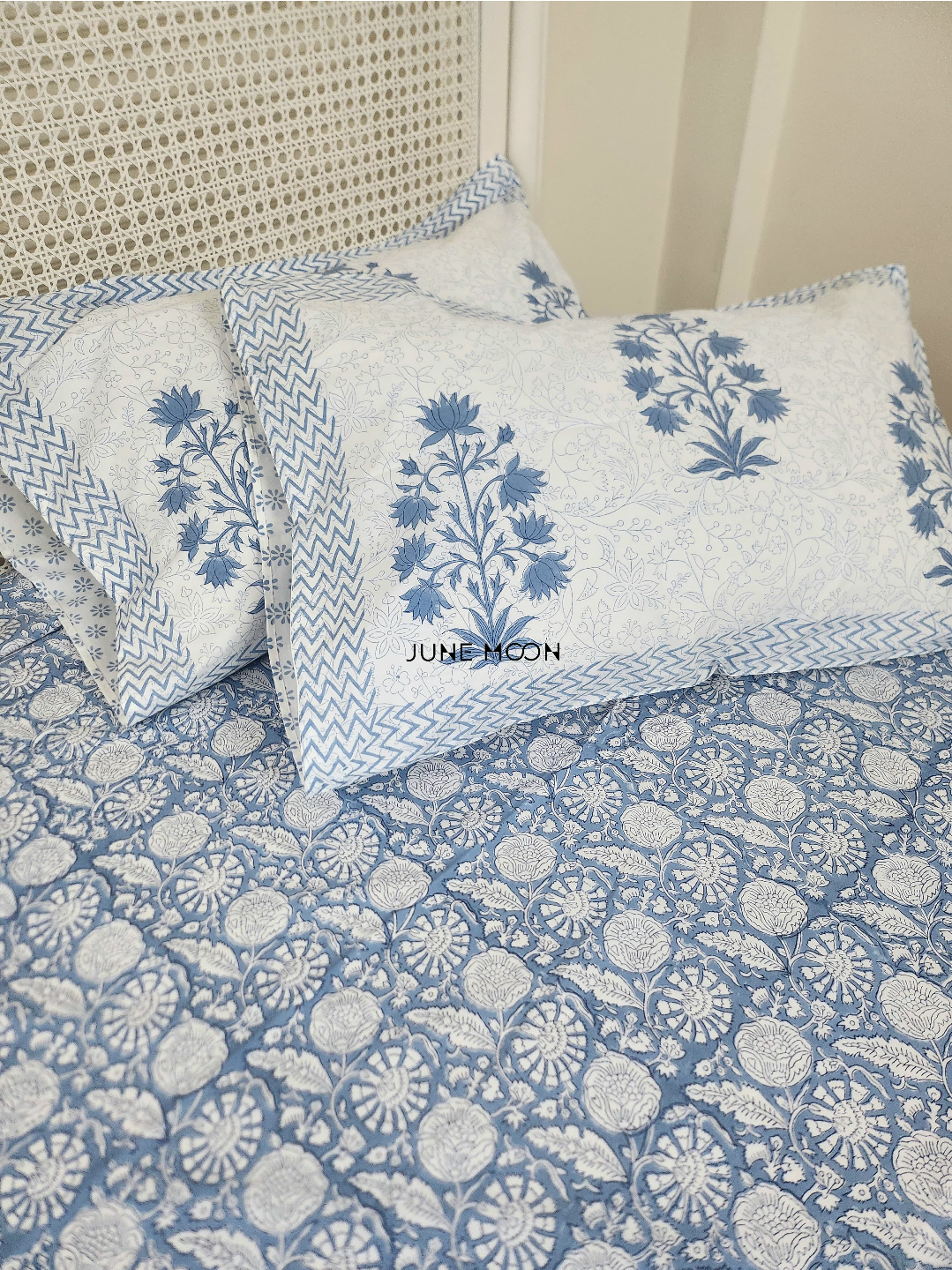 Nyla - Block Printed Bedsheet Set