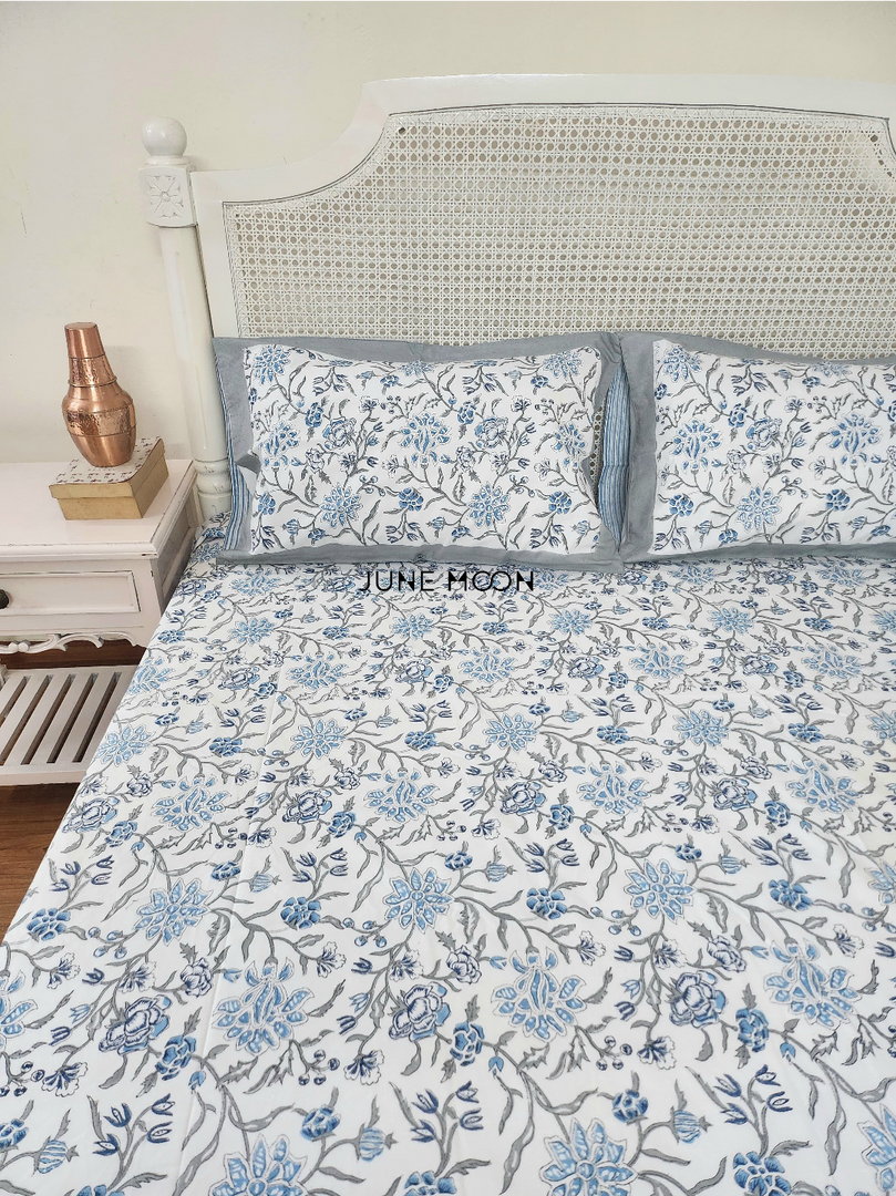 Nehar - Block Printed Bedsheet Set
