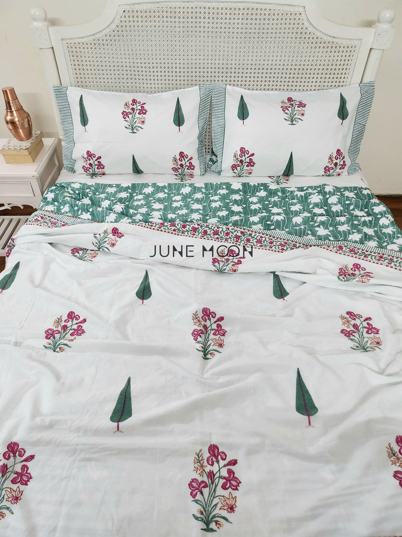Mehjabeen - Block Printed Muslin Dohar