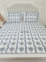 Load image into Gallery viewer, Neel - Block Printed Bedsheet Set
