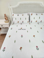 Load image into Gallery viewer, Shades of Grace - Block Printed Bedsheet Set
