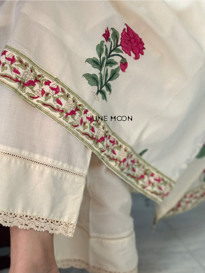 Naazneen - Block Printed kurta set