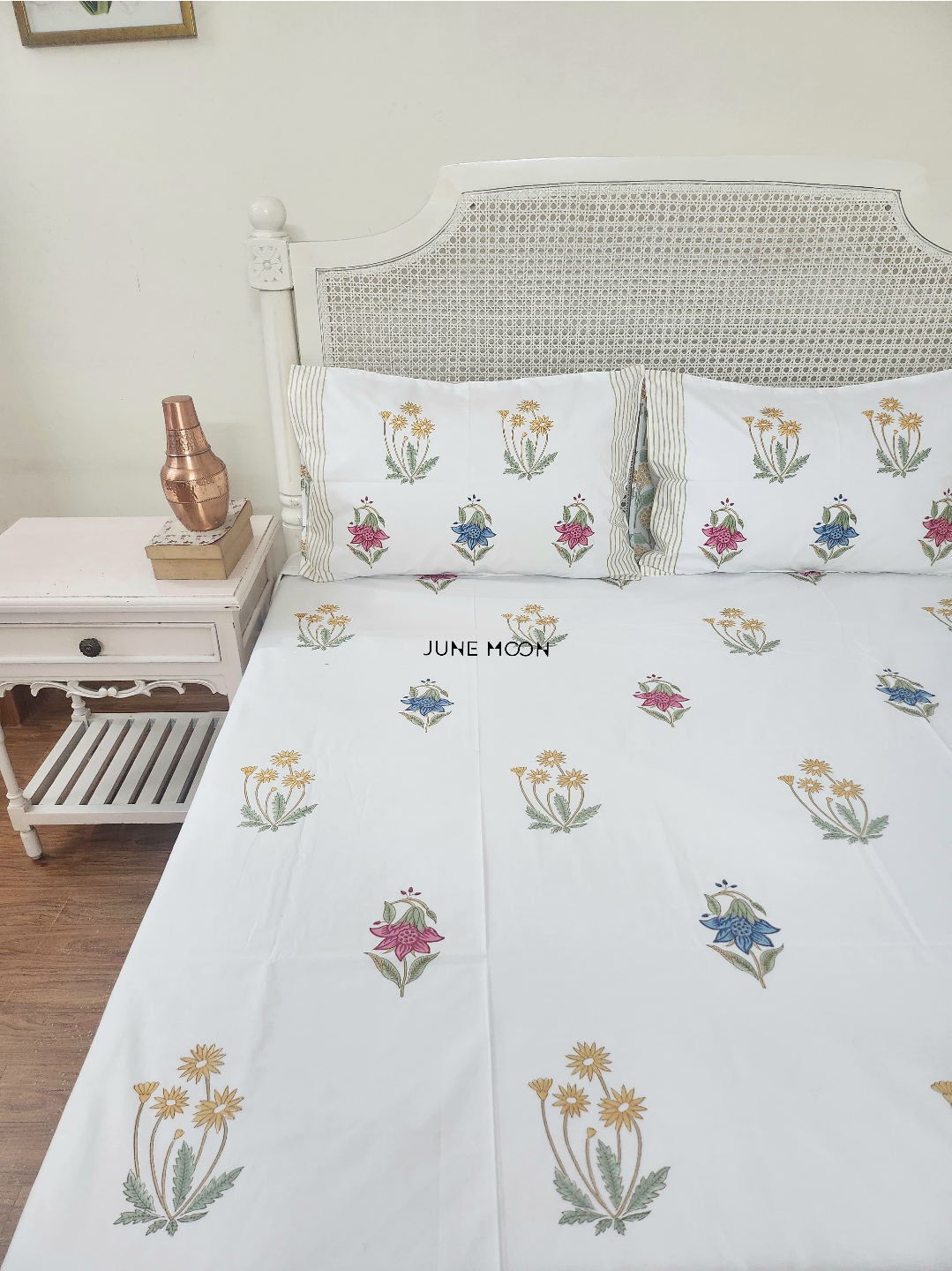Hues Of India - Block Printed Bedsheet Set