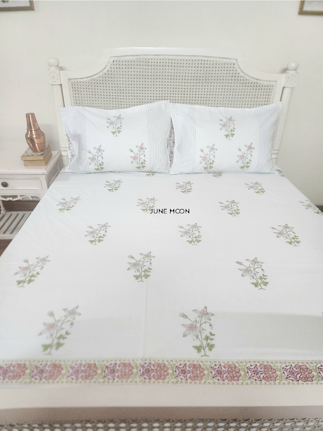 Darling Dainty - Block Printed Bedsheet Set