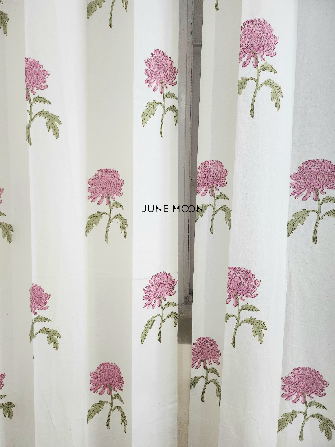 Lady Lilac - Block Printed Curtains