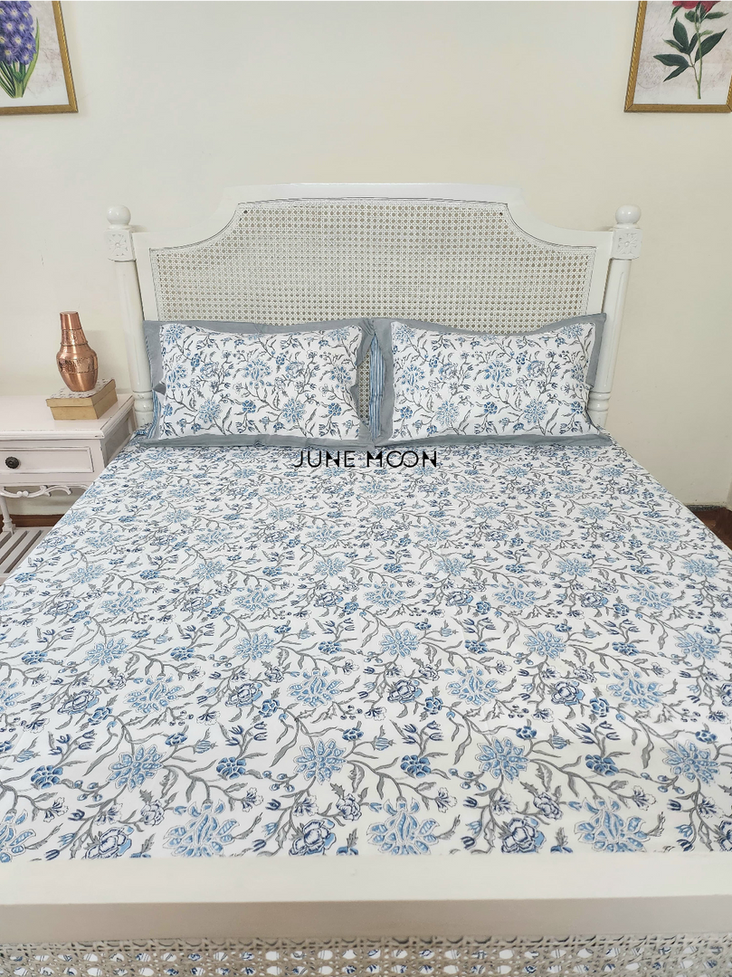Nehar - Block Printed Bedsheet Set