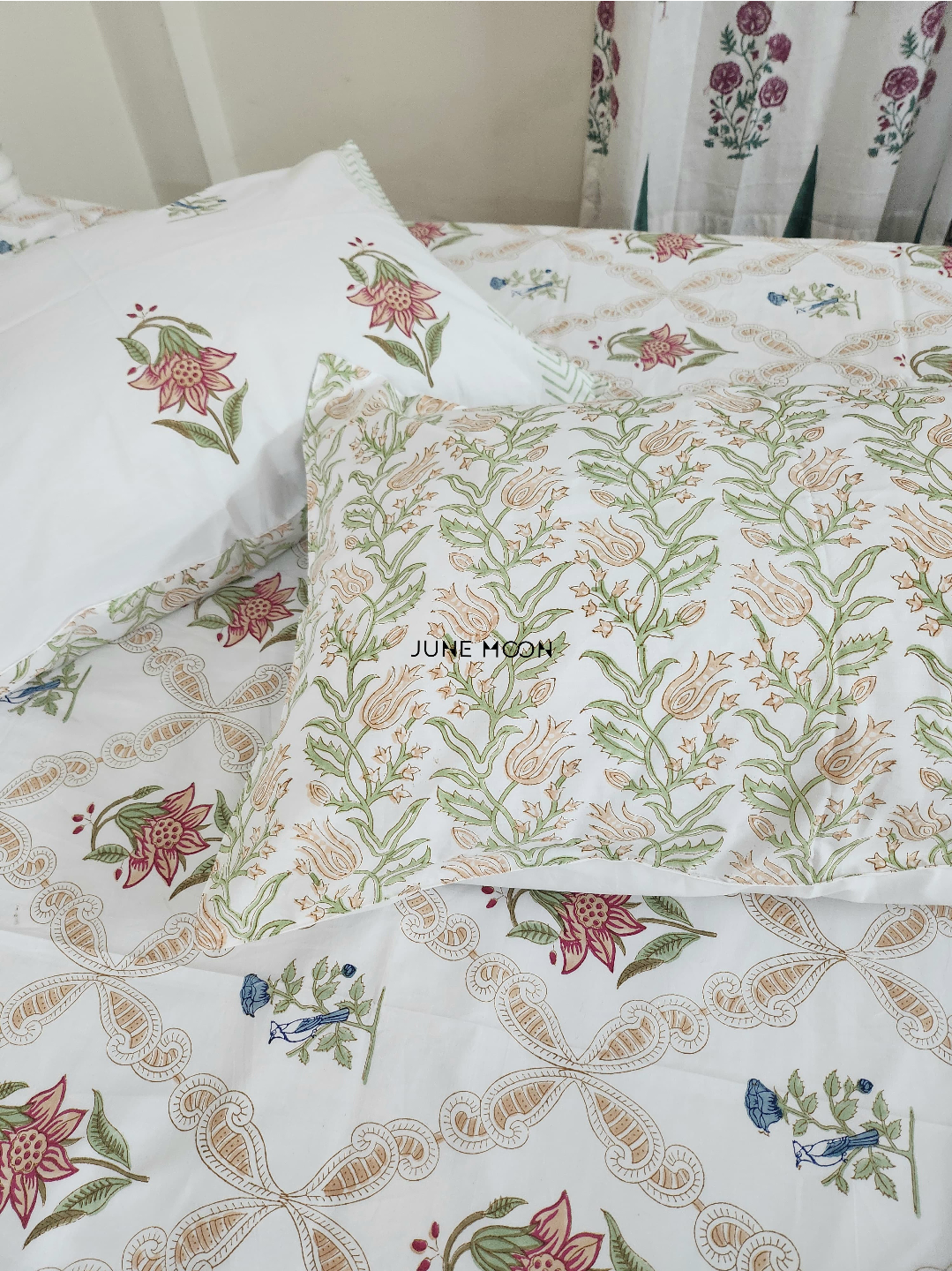 Into The Woods - Block Printed Bedsheet Set