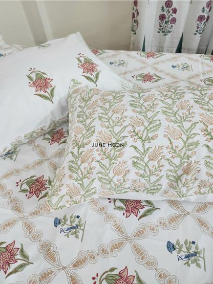 Into The Woods - Block Printed Bedsheet Set