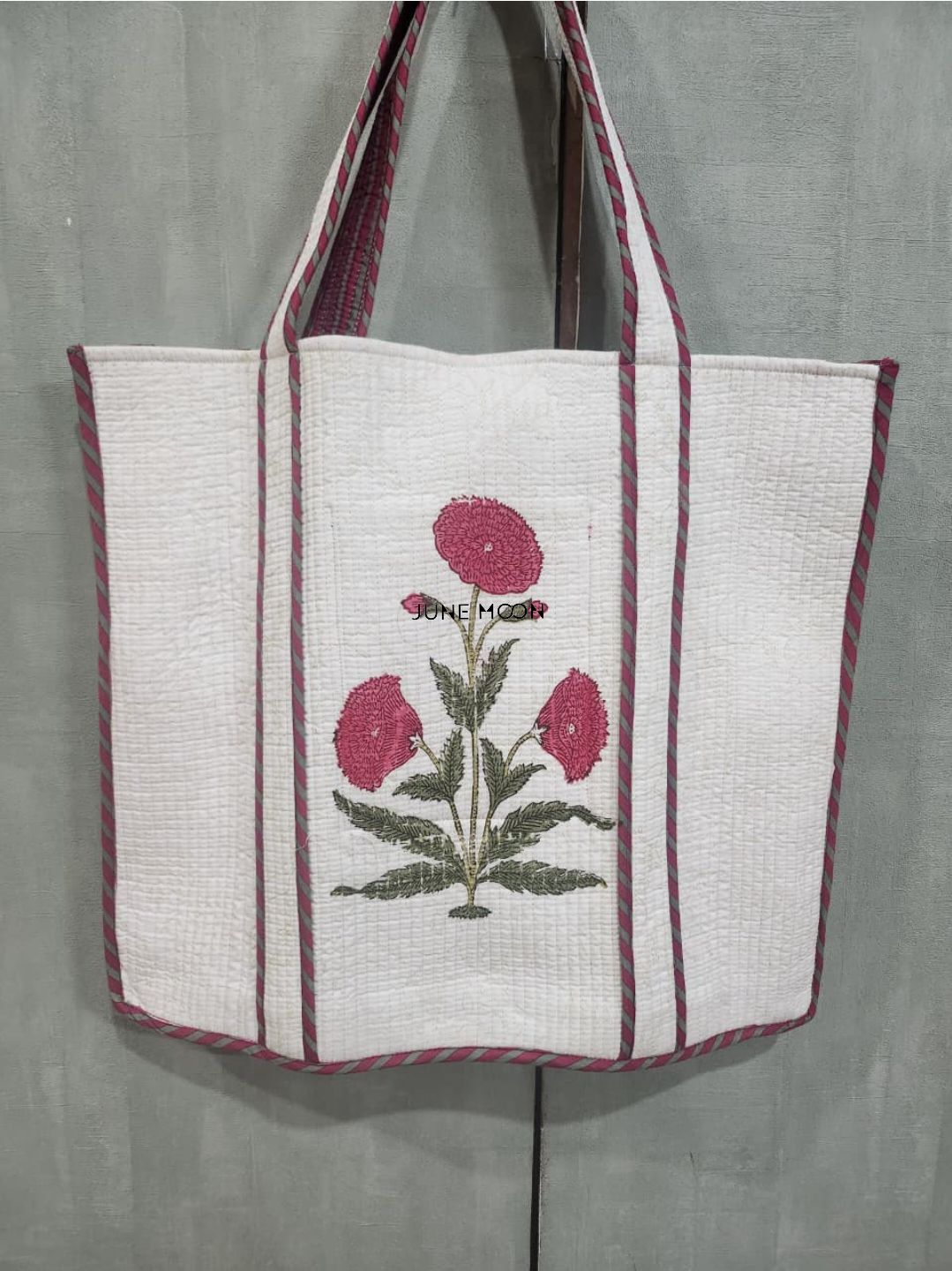 Roza - Block Printed Tote Bag