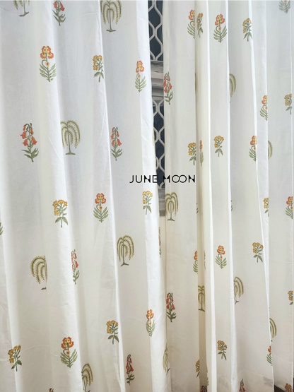 My Little Sunshine - Block Printed Curtains