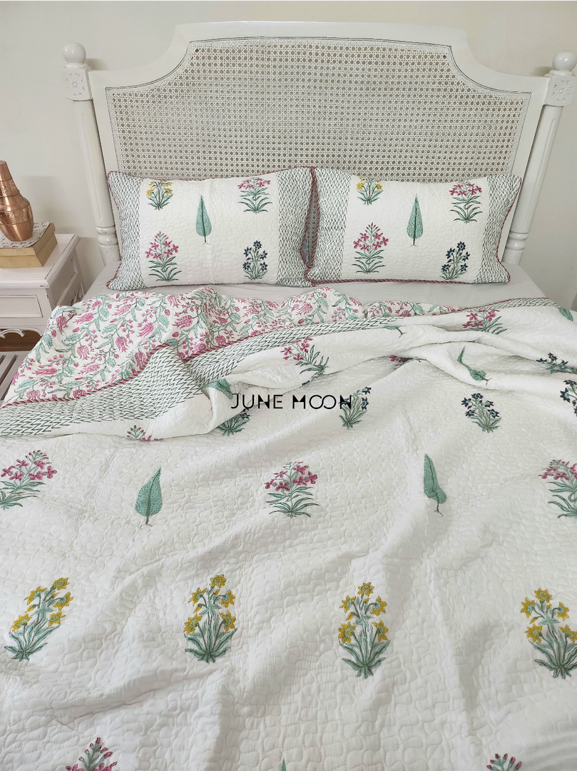 Visions of Eden - Quilted Bedcover Set