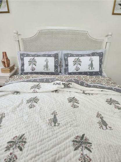 Summer Alley - Set of Quilt &amp; Bedsheet