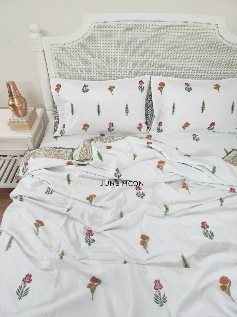 Shades of Grace - Block Printed Muslin Dohar