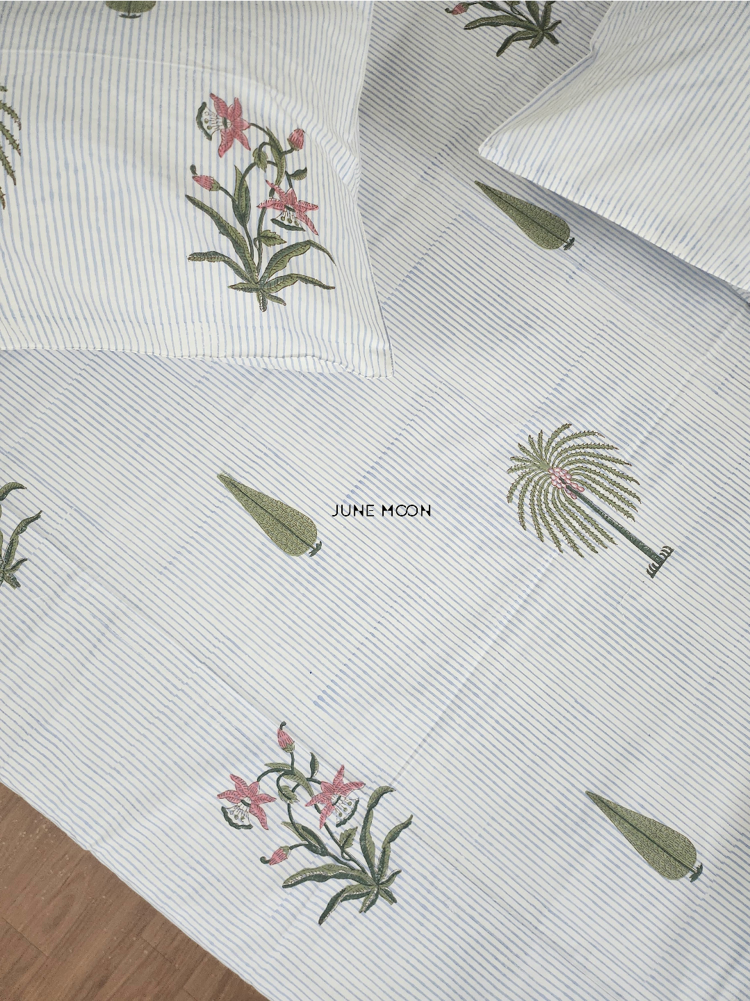 Rimjhim - Block Printed Bedsheet Set