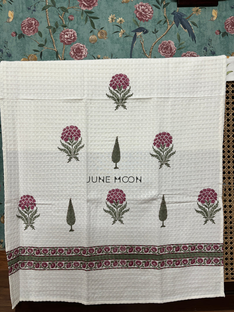 Firdaus - Block Printed Bath Towel
