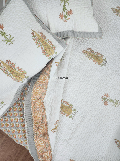 Mandarin Garden - Quilted Bedcover Set