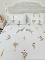 Load image into Gallery viewer, Lady Loves Beauty - Block Printed Bedsheet Set
