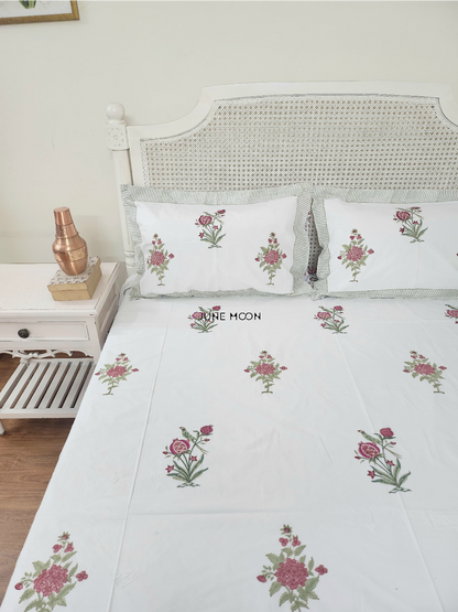 Kudrat - Block Printed Bedsheet Set