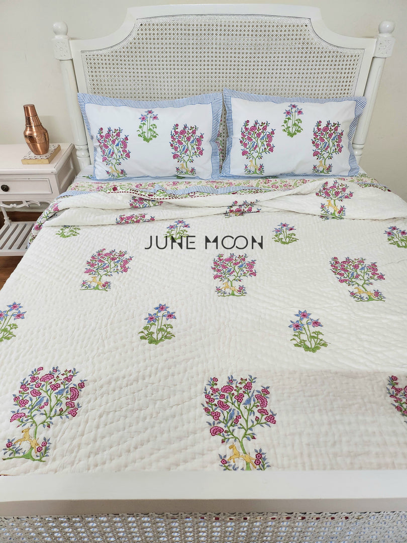 Floresta - Block Printed Muslin Quilt