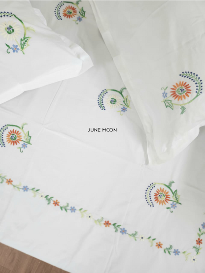 Celine - Embroidered Bedsheet Set