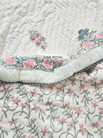 Load image into Gallery viewer, Sweet Melody - Block Printed Muslin Quilt (Cream Base)

