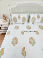 Load image into Gallery viewer, Sunehre Pal - Block Printed Bedsheet Set
