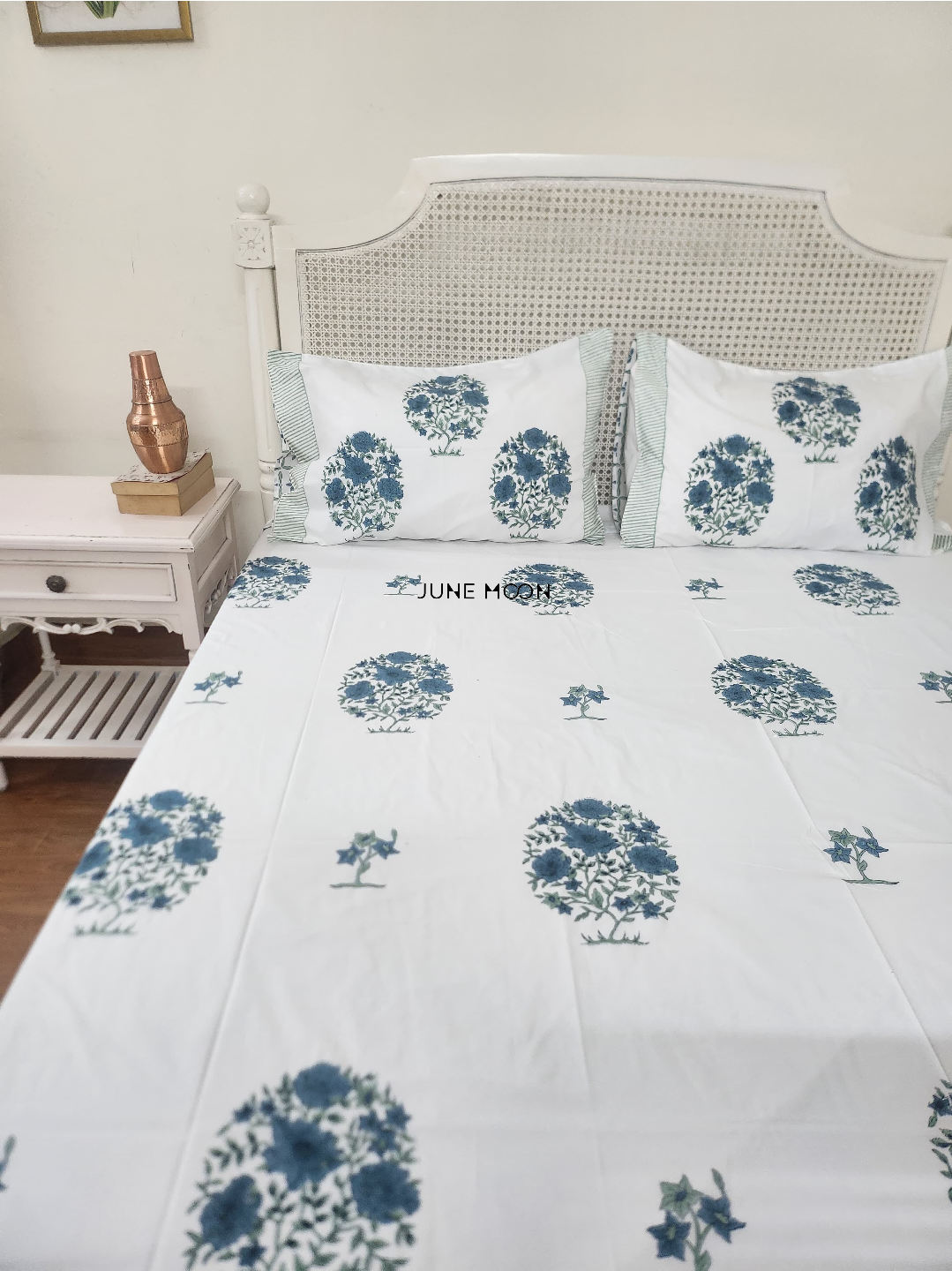Saanjh - Block Printed Bedsheet Set