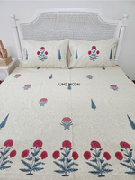 Load image into Gallery viewer, Uphaar - Block Printed Bedsheet Set (Thick Cotton)
